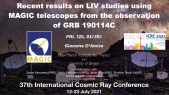 Recent results on LIV studies using MAGIC telescopes from the observation of GRB 190114C