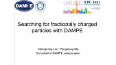 Searching for fractionally charged particles with DAMPE