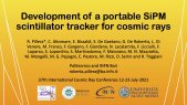 Development of a portable SiPM scintillator tracker for cosmic rays