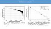 Statistical error for cosmic rays modulation evaluation by 1D and 2D models