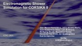 Electromagnetic Shower Simulation for CORSIKA 8