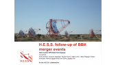H.E.S.S.  follow-up of BBH merger events