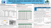 Search for neutrinos associated with solar flare